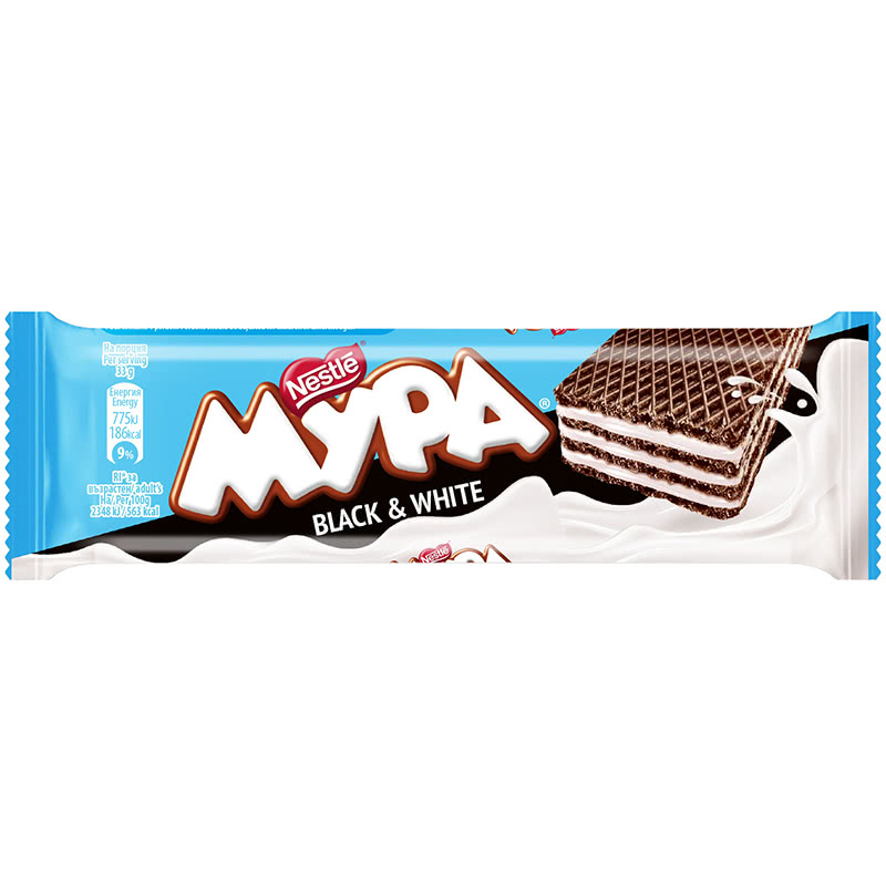 МУРА ВАФЛА ЧЕРНО И БЯЛО 33гр.